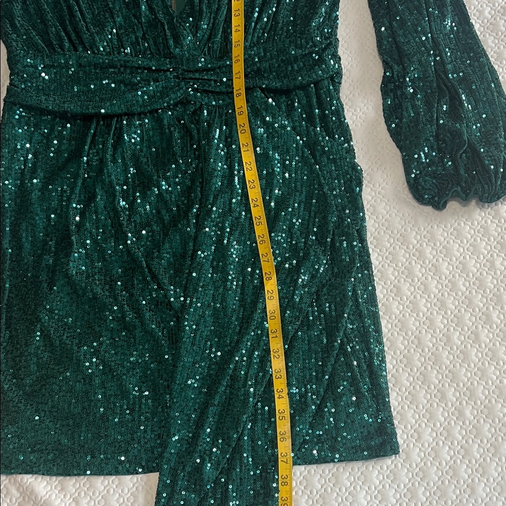 Fashion Nova Green Sequin Formal Dress - Picture 4 of 11
